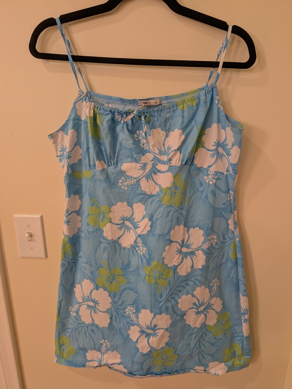 Vintage Y2K Hawaiian Floral Mini Dress